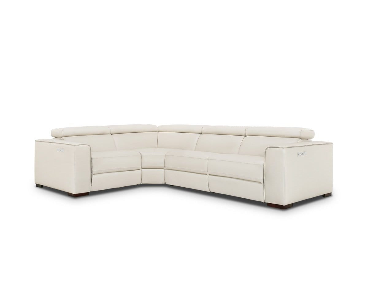 Lewen Leather Power Reclining Sectional